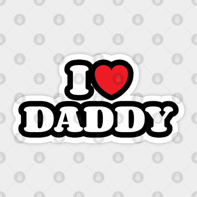 I Heart Daddy v2 Sticker by Emma